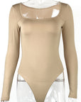 European and American Sexy Fleece Bodysuit