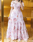 2025 Spring Summer Elegant Floral Dress