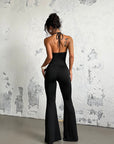 Summer New Sexy Lace Halter Jumpsuit