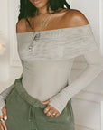 Sexy Off-Shoulder Mesh Top for Women