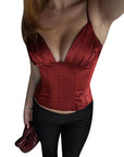 Sexy V-Neck Slim Fit Camisole Top