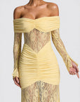 Summer Elegant Lace Backless Long Dress