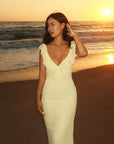 Sexy Ruffled Tie Waist Dress for Women