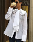 Elegant Bow Tie Shirt for Women