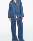 Casual Loose Denim Set for Women