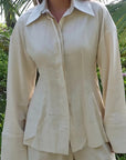 Simple Loose Linen Women's Shirt for Spring and Summer