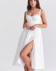 Elegant Black A-Line Dress with Spaghetti Straps
