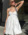 Chic Sexy White A-Line Dress for Women