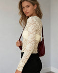Elegant Lace Long Sleeve Top for Women