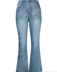 Retro High Waist Women's Jeans with Flare
