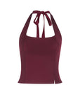 Trendy Halter Neck Slim Fit Tank Top