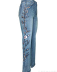 Retro High Waist Women's Jeans with Flare