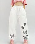 Spring Loose Drawstring Casual Straight Pants