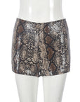 Leopard Print Sequin Women's Casual Shorts