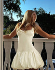 Sleeveless Mini Dress with Ruffle Hem