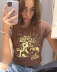 Trendy Short Sleeve Crop Top for Women