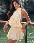 Chic Halter A-Line Dress for Women