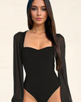 Summer Sexy Backless Long Sleeve Bodysuit
