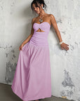 Summer European and American Strapless Beach Dress