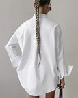 Casual Oversized Boyfriend Style White Shirt
