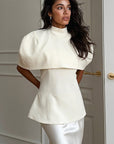 Elegant Chic Shawl Jacket Two-Piece Set