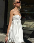 Chic Sexy White A-Line Dress for Women