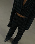 Elegant Striped Suit Set for Women