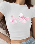 Summer T-Shirt with High Waist Pants