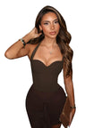 Stylish Halter Neck Slim Fit Vest Set