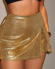 2026 Spring Women's Trendy Metallic Skirt Pants