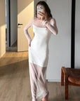 Elegant Sheer Mesh Dress for Women