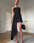 Elegant Black Strapless Dress for Women