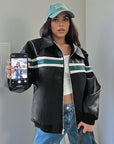 Vintage Black Street Style Jacket for Women