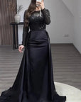 Elegant Long Sleeve Sequin Evening Dress for Women