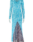 Elegant V-Neck Long Sleeve Bodycon Dress