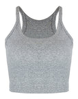 Summer Crop Top Women Sleeveless U-Neck