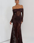 Summer Elegant Lace Backless Long Dress