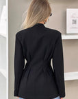 Elegant Slim Fit V-Neck Blazer for Women