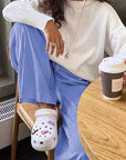 French Style Loose Wide Leg Pants for Women