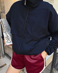 Stylish Stand Collar Windbreaker Jacket for Autumn