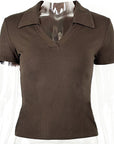 Summer Women's Slim Fit Polo T-Shirt