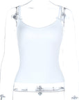 Solid Color Bow Tie Slim Fit Camisole Top