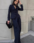Fashionable Commute Halter Suit Set for Women