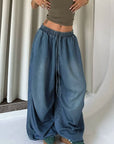 Trendy Street Style Loose Wide Leg Jeans