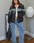 Vintage Black Street Style Jacket for Women