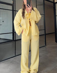 Chic Bow Tie Casual Set for Women