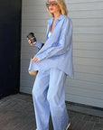 Trendy Solid Color Casual Set for Women