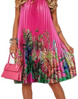 Bohemian Summer Floral Maxi Dress with Halter Neck