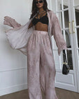 Fall Fashion Tie-Dye Print Two-Piece Set