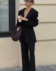 Elegant Black Suit Set for Women